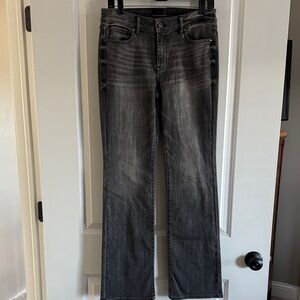 White House Black Market Dark Gray Straight Leg Jeans